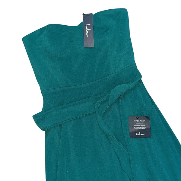Lulus Green Strapless Maxi Dress Size XS NWT - Image 4