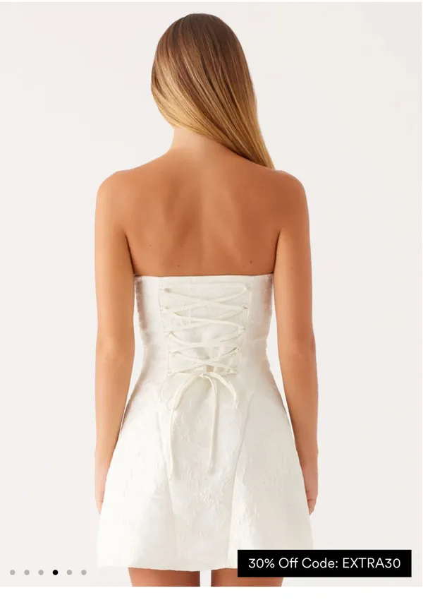 Peppermayo Mini Dress White - Image 2