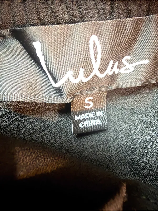 LULUS Women’s All in Good Fun Black Off-the-Shoulder Top Blouse Size Small - Image 5