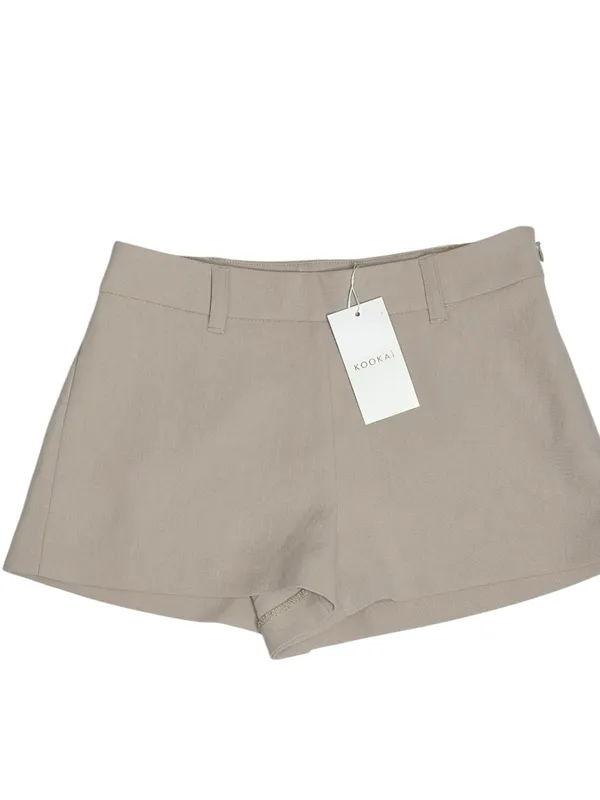 KOOKAÏ Ariel Mini Shorts, Dark Oat, FR32/US0 - Image 2