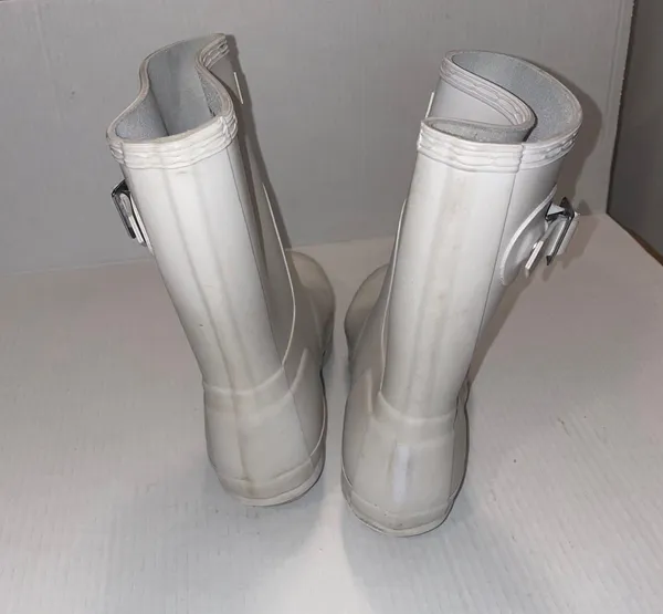 Rain Boots White Size 7 - Image 2