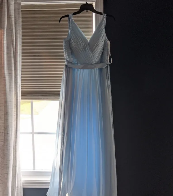 Azazie Leanna Bridesmaid Dress Sky Blue - Image 5