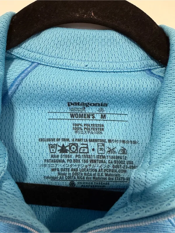 Light Blue‎ Patagonia Quarter-Zip Pullover - Image 2