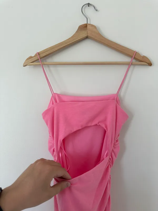 Sky to Moon Pink Mini Dress - Image 11