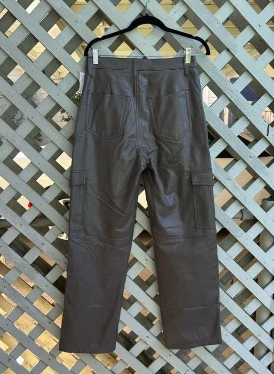 COPY - ❤️Abercrombie & Fitch Vegan Leather Cargo 90s Relaxed Pants - Image 4