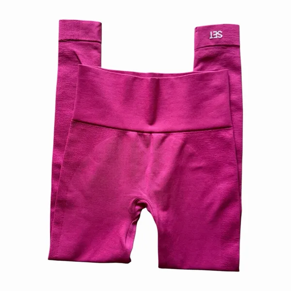 SET Active SculptFlex Leggings Wildberry High Rise Seamless Compression NWOT SM - Image 10