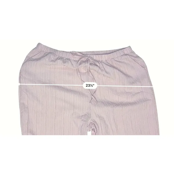 Women's Crinkle Wide Leg‎ Slacks XXL Lightweight Summer Pastel Lilac NEW - Image 4