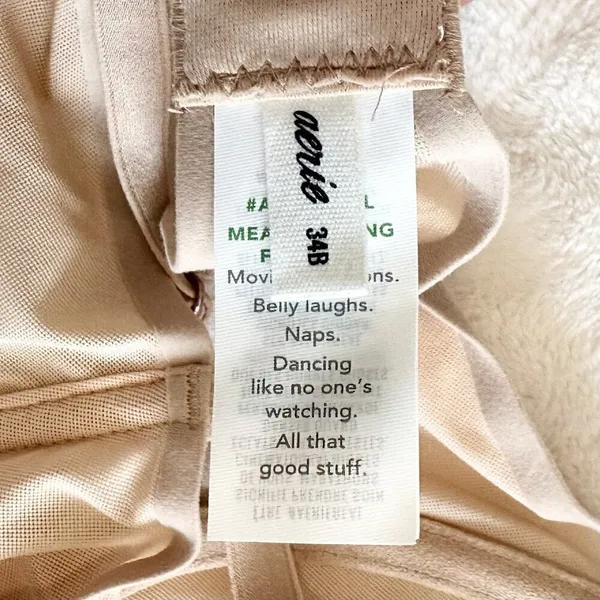 NWT Smoothez by Aerie Nude/Cream Mesh Unlined Balconette Bra - 34B - Image 3
