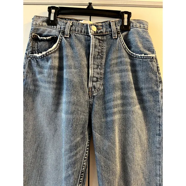 Reformation Cynthia High Relaxed Jean San Lucas wash Blue Jeans Size 27 - Image 4