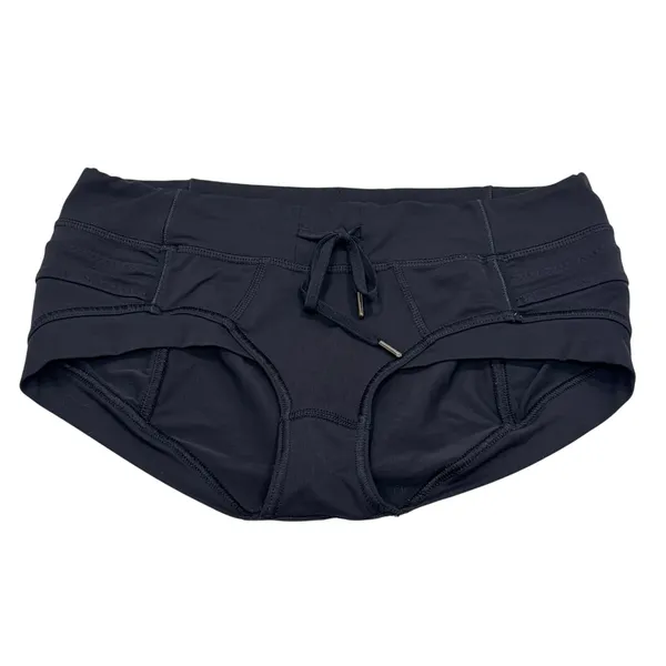 Lululemon Athletic Shorts Womens 2 Black Drawstring Low Rise Hot Yoga Volleyball - Image 2