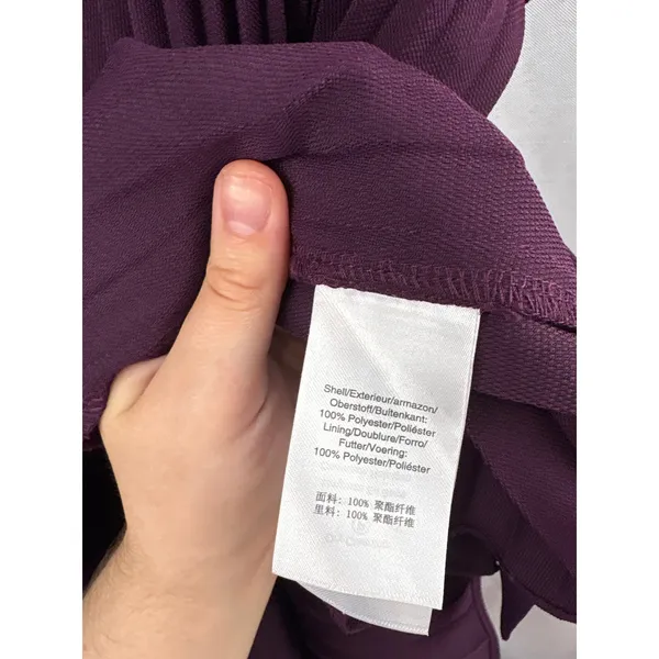 Women’s DKNY Size 18 Dark Plum Pleated Midi Dress - Image 6