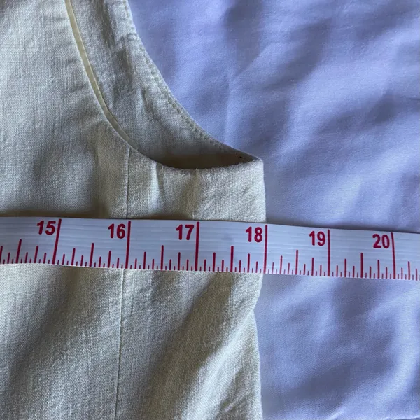 Ann Taylor Butter Yellow Linen Vest - Image 8