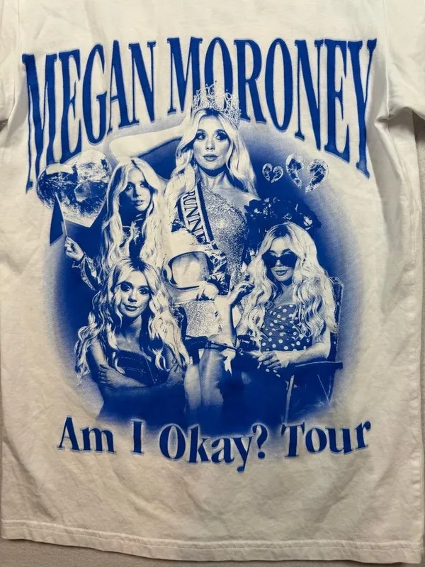 Megan Moroney Am I Ok? Tour 2025 Graphic T-Shirt Concert Tee Shirt Adult Small S - Image 3