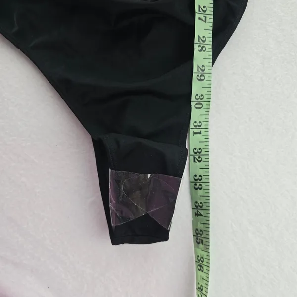 PrettyLittleThing NWT 33B Plus Black Frill Edge Ring One piece Swimsuit Size 18 - Image 10