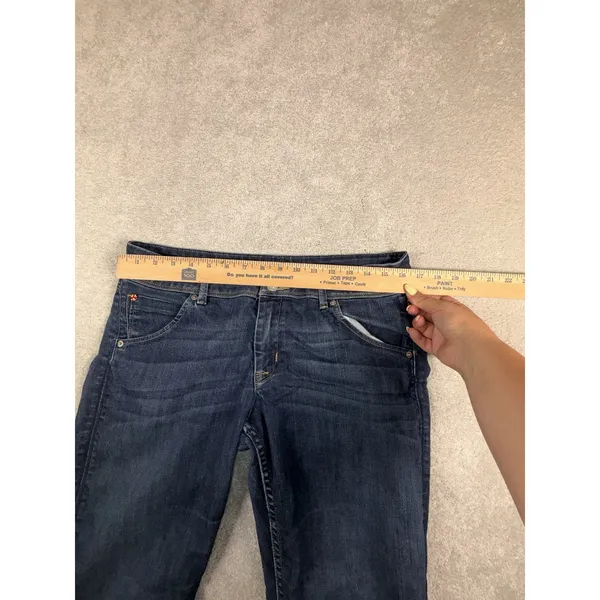 Hudson Gray Hudson Jeans Women's Size 31 Blue Collin Low Rise Skinny Button Flap - Image 9
