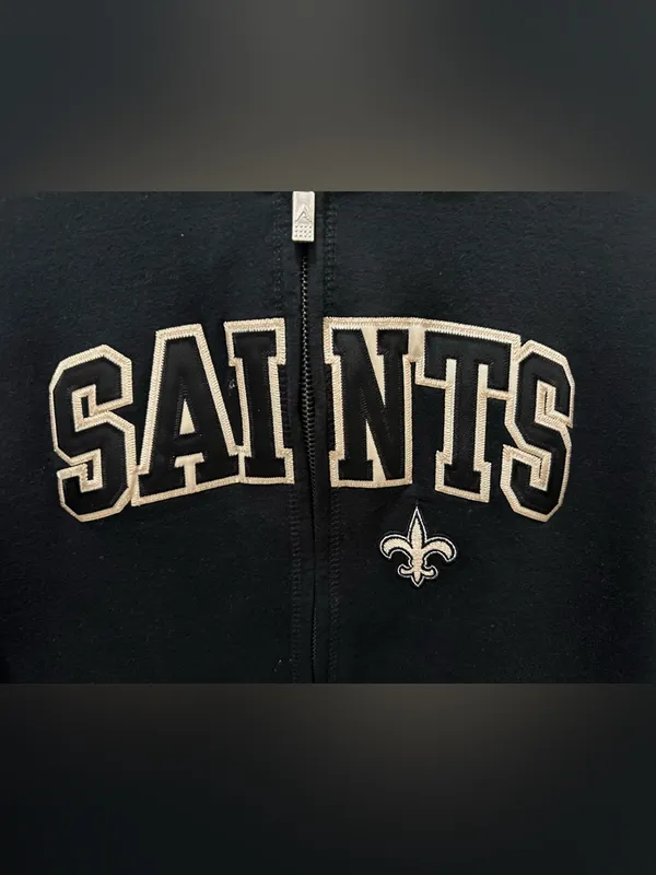 New Orleans Saints Antigua zip up hoodie jacket XXL women’s - Image 10