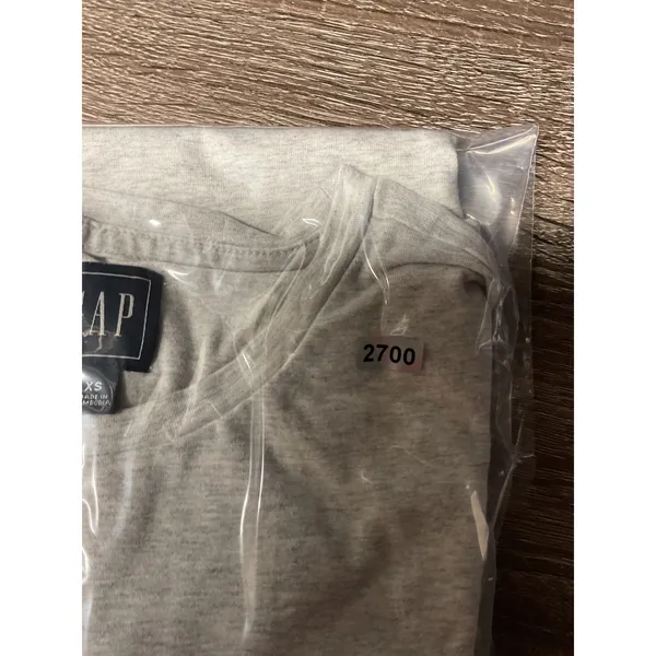 GAP Womens Bodysuit Gray Heather Short Sleeve Crew Neck XS - Image 6