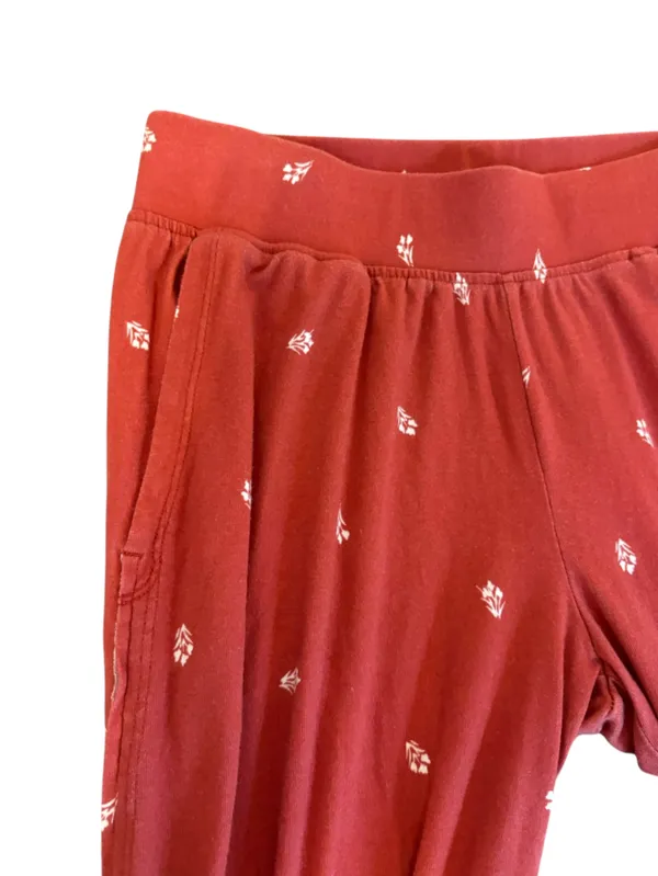 LL Bean Pajama Set Pima Cotton Modal Womens Size Small Petite Floral - Image 9