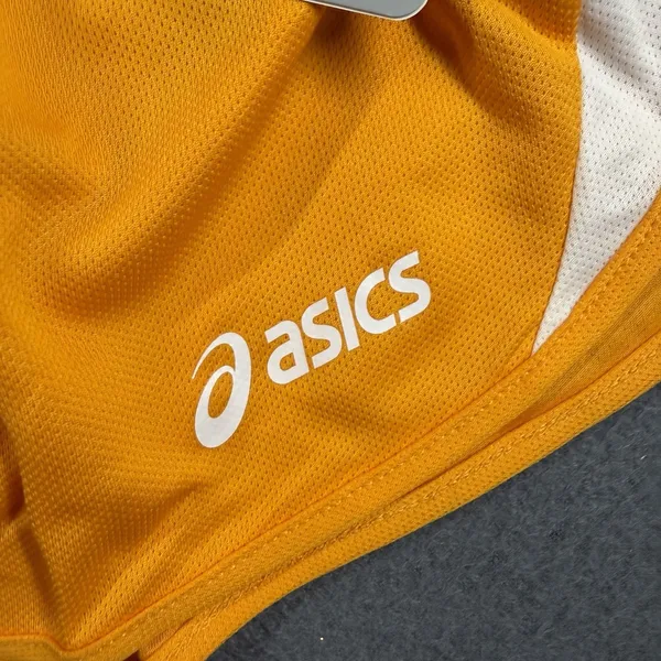 Asics Medley 1/2 Split Running Shorts Womens Small Yellow Drawstring Liner NWT - Image 3