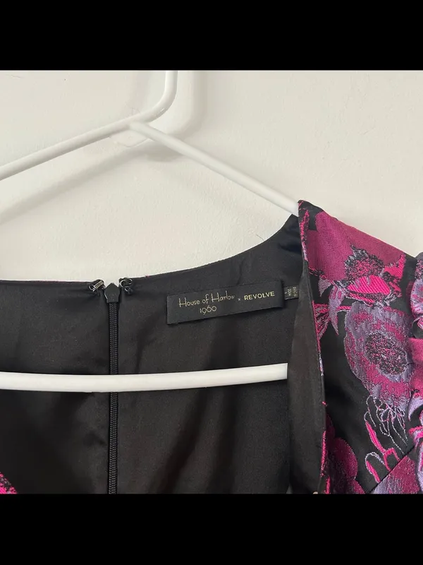 Revolve x House of Harlow 1960 Pink Floral Amara Floral Cocktail Dress Size S - Image 6