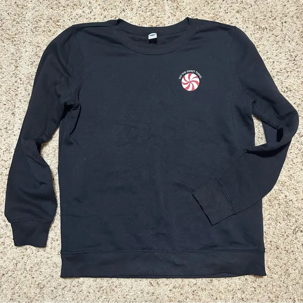 Peppermint Candy Holiday Christmas Sweatshirt - Image 2