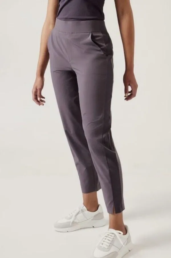 Athleta Brookyn Ankle Pant #198671 in Dusk Violet W1219 Sz 12 - Image 4