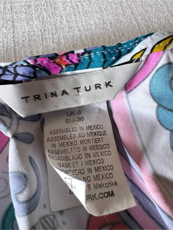 Trina Turk Jungle Beach Resort Swim Cover-Up Dress, size 4 - Image 11