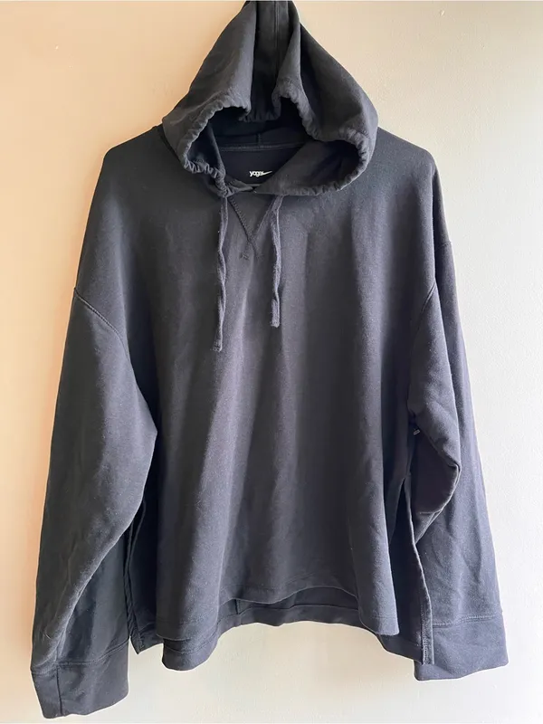 Women's Black Nike Dri Fit Yofa Hoodie Medium Oversized - Image 2