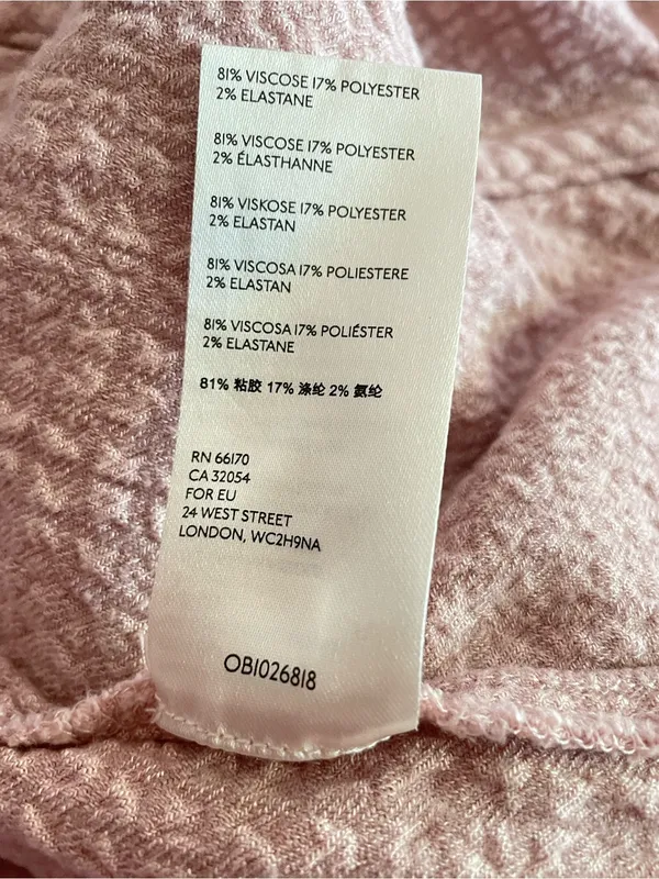 Free People Bonnie Blouse Dusty Pink Textured Ruffle Boho Top Size Small - Image 8