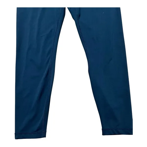 Yogalicious Lux Mid Rise Green Leggings Womens Size L Stretch Athletic Pocket - Image 4