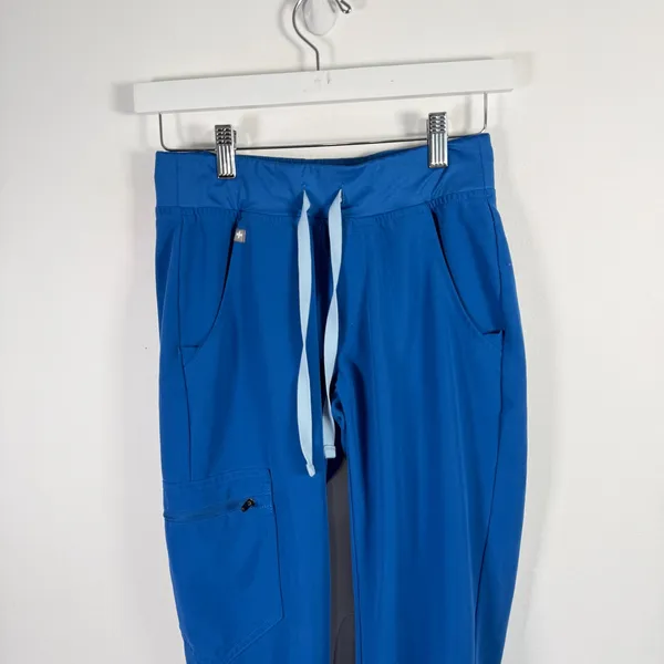 Figs Zamora Jogger Scrub Pants Royal Blue Nurse Medical Doctor RN NP Womens XXSP - Image 3