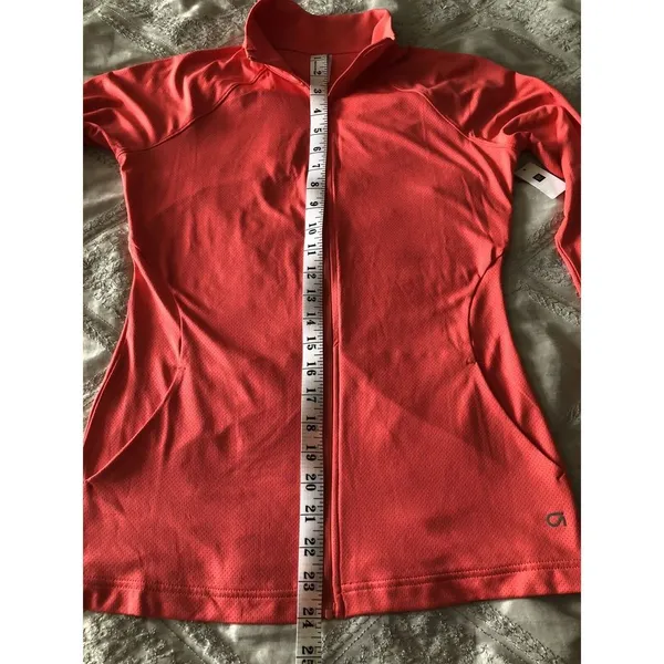 Women’s GAPFIT Coral Long Sleeve Mesh Fitted‎ Zip Up Athletic Jacket Size XS - Image 7
