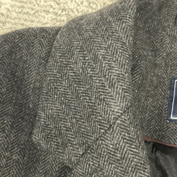 Abercrombie & Fitch Pea Coat Womens Small Wool Blend Herringbone Double Breasted - Image 11