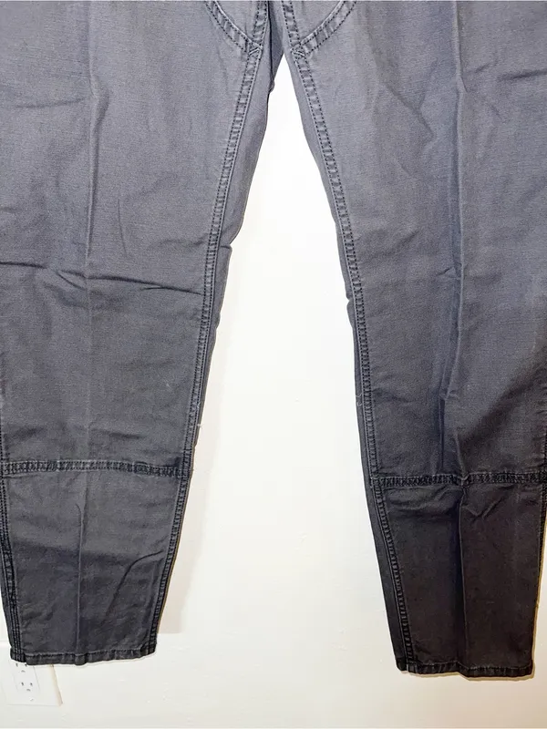 Carhartt Slim Fit Women’s Dark Gray Workwear Carpenter Tall Pants - Image 3