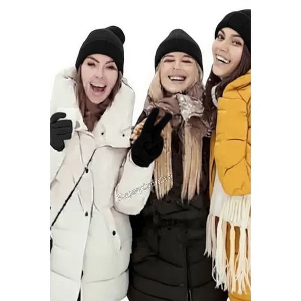 Womens Thermal Warm Thick Plush Lined Touchscreen Black Gloves‎ NEW Winter OS - Image 5