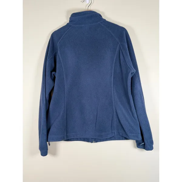 Columbia Womens‎ XL Navy Blue Full Zip Fleece Jacket WL6439 Mock Neck Soft Layer - Image 3