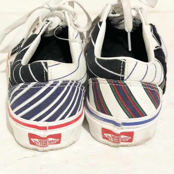 VANS Womens Size 8 Old Skool Retro Stripes Skateboard Shoes Low Top Sneakers‎ - Image 4