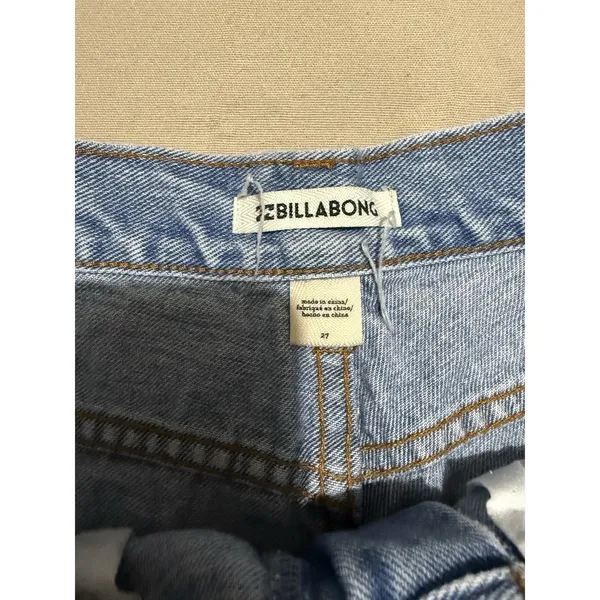Billabong Women's Blue‎ High Rise Cutoff Distressed Shorts Size 27 - Image 3