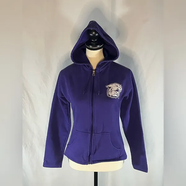 GTM Sportswear Kansas State Wildcats Full Zip Women’s Hooded Sweatshirt - Image 7