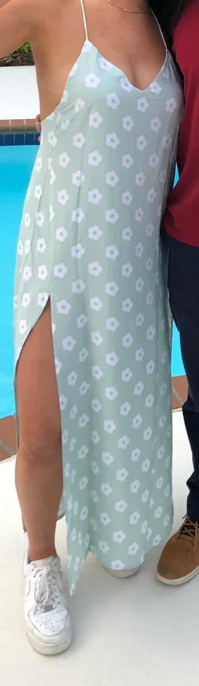 Motel Rocks Mint Green Floral Dress - Image 2