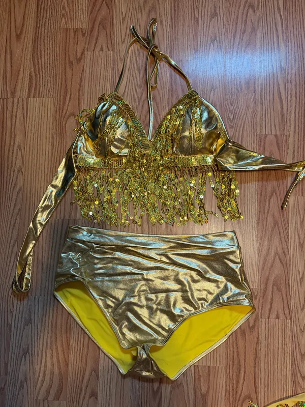 Flashy Costume Gold Size M - Image 2