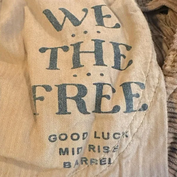 Free People Good Luck Cord Barrel Jeans Tan Brown Neutral Size 28 Corduroy - Image 12
