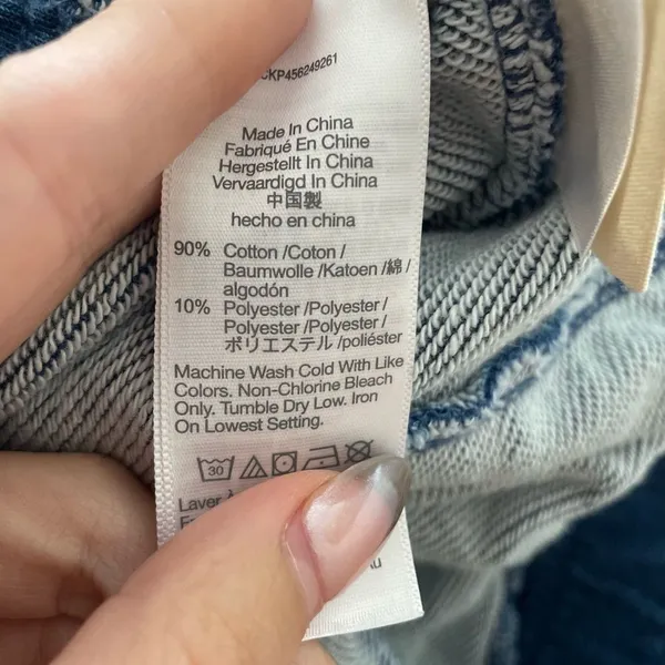 Madewell Indigo Terry‎ Tapered Sweatpants Size Large NEW - Image 8