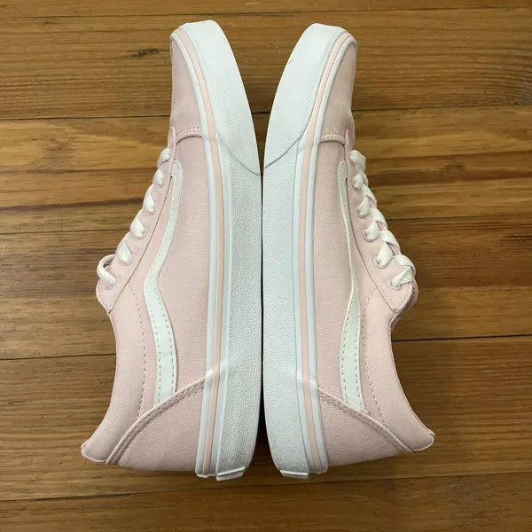 VANS Old Skool Pink Low top Sneaker Shoes Missy Size 6 Casual School Skateboard - Image 9
