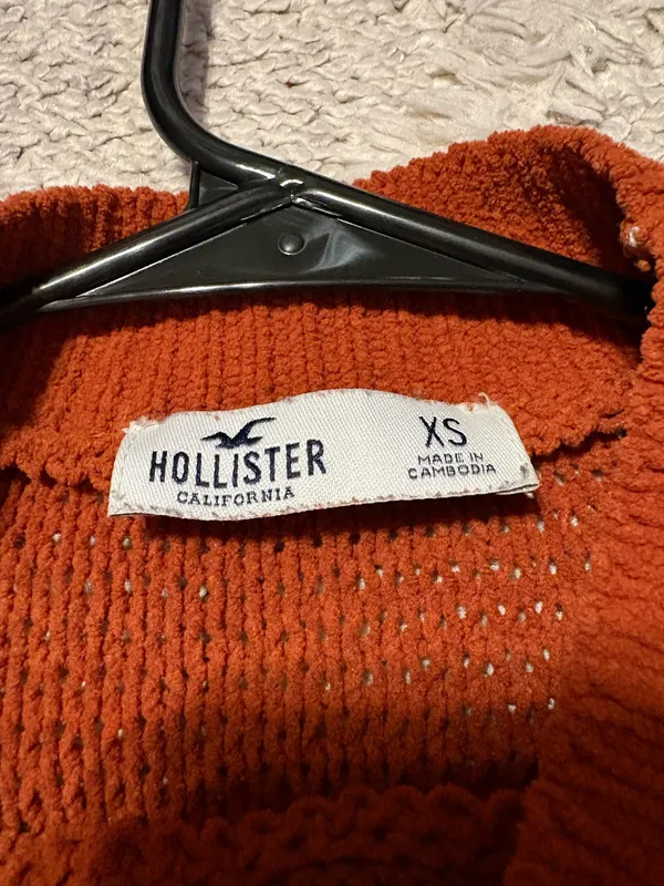 Orange Hollister sweater  - Image 3