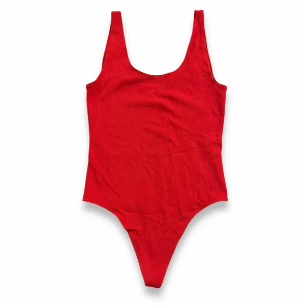 Aritzia Wilfred Free Leila Bodysuit Red Cherry - Image 3