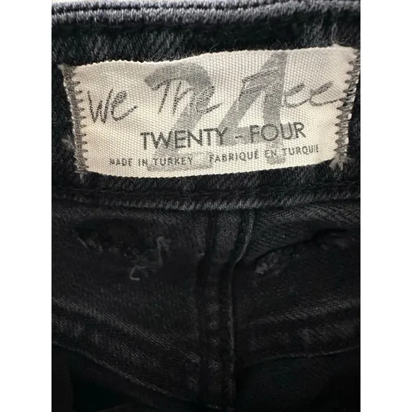 Free People NWT Raw High Rise Jeggings Skinny Jeans Washed Black Size 24 NWT - Image 7
