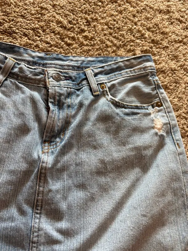 Y2K 2000's Polo Ralph Lauren denim Gigi mini skirt - Image 2