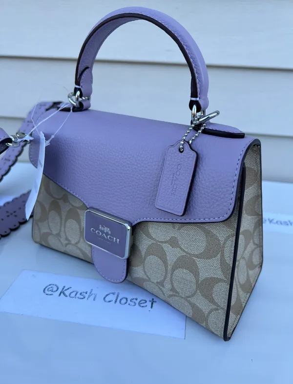 Coach Top handle Satchel with crossbody strap In Signature Canvas - Image 3