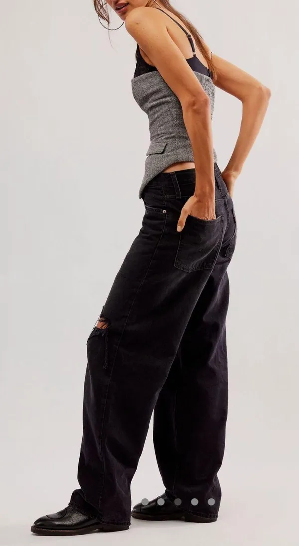 Levi’s Baggy Dad Jeans Black - Image 3
